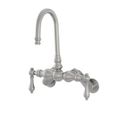 Restorers Vintage Adjustable Spread Wall Mount Code Goose Neck Tub Faucet