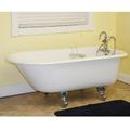 Restorers 61 Inch Rolled Rim Clawfoot Cast Iron Bath Tub