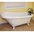 Restorers 61 Inch Slipper Clawfoot Acrylic Bath Tub