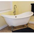Restorers 68 Inch Double Slipper Clawfoot Acrylic Bath Tub