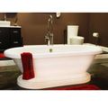Restorers 70 Inch Dual End Pedestal Acrylic Bath Tub