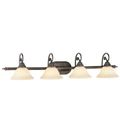 Livex Lighting Coronado 4 Light Vanity Light With Short Back Plate