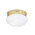 Livex Lighting Home Basics 1 Light Opal Glass Ceiling Light