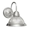 Livex Lighting Home Basics 1 Light Ribbed Glass Wall Sconce