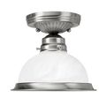 Livex Lighting Home Basics 1 Light Semi Flush Ceiling Light