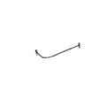 BRASS CORNER SHOWER ROD CONVERSION KIT