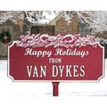 CANDY CANE PERSONALIZED HOLIDAY PLAQUE
