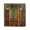 MASTER ARMOIRE WOOD STAINED   *DS*PPD*