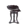 BLACK CARVED ASPEN PIANO STOOL