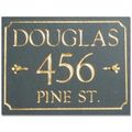 RECTANGULAR SLATE PERSONALIZED ADDRESS PLAQUE