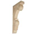 Legacy Artisan 34 Inch Leaf Corbel With Bead