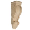 Legacy Artisan 14 1/4 Inch Scroll Corbel With Leaf