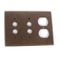 DBL PUSHBUTTON W/DUPLEX SWITCHPLATE