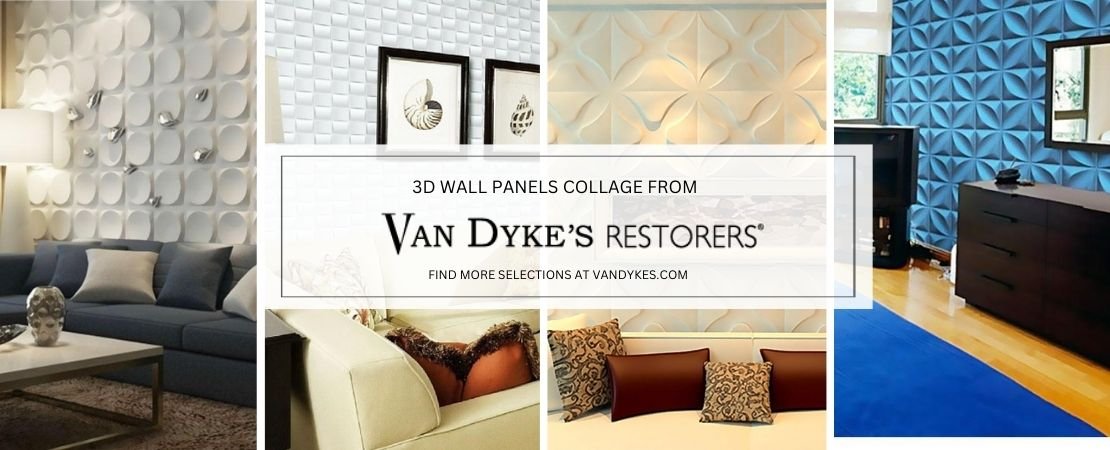 3D panels used in different settings and rooms