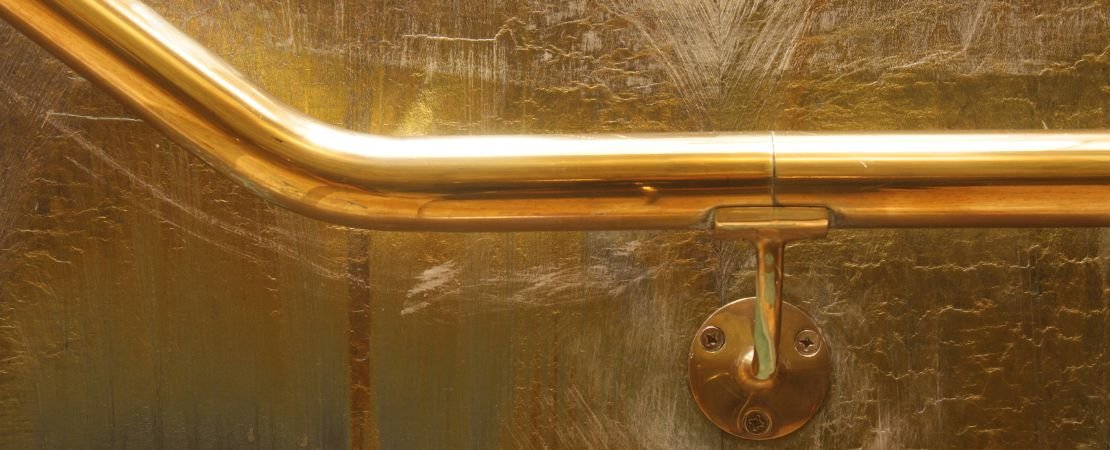 brass stair rail