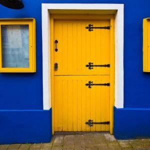 colorful Dutch style front door