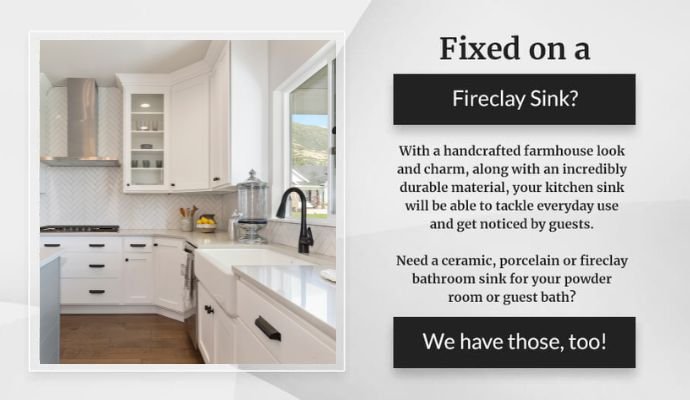 Fixed on a Fireclay Sink
