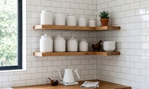 featured image for the blog article: How Far Apart Should Floating Shelves Be? Spacing and Height Guide