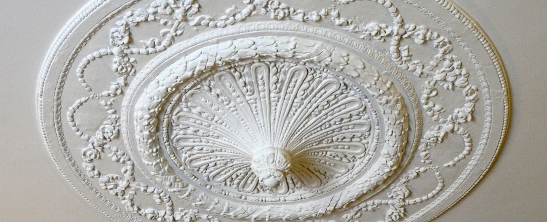 vintage decorative plaster ceiling medallion