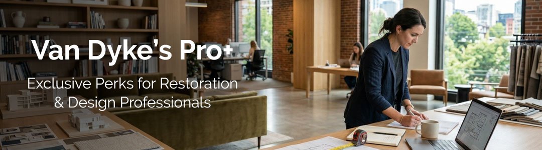 Van Dyke’s Pro+: Exclusive Perks for Restoration & Design Professionals