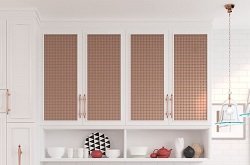 featured image for the blog article: Refresh the Look of Cabinets by Adding Wire Mesh Grilles