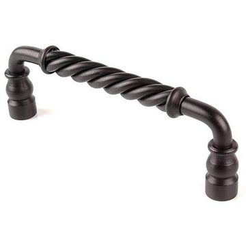 RUSTIC BLACK TWISTED BAR HANDLEimage