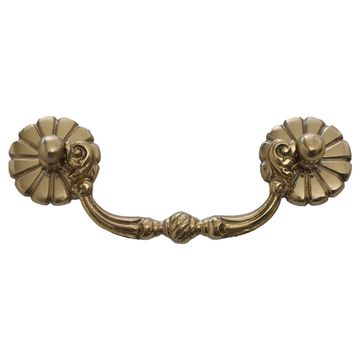 BRIGHT BRASS ROSETTE & BAIL PULL   OAL-6image