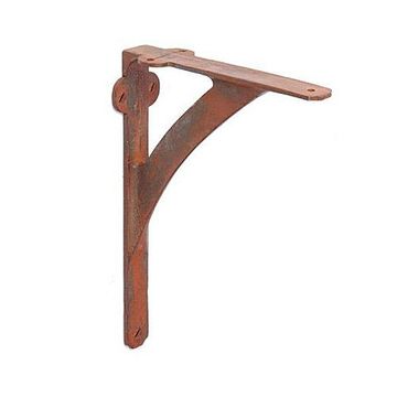 LG RUSTY IRON SHELF BRACKETS 10 X 7 3/8image