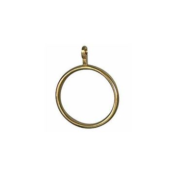 PK6)1 7/8ID SOL BRASS CURTAIN ROD RINGSimage