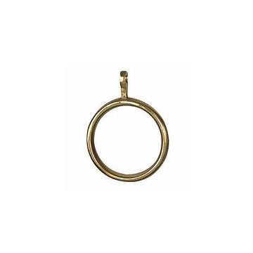 PK6)1 5/8ID SOL BRASS CURTAIN ROD RINGSimage