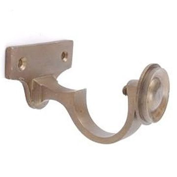 1 1/4 ANTQ BRASS CURTAIN ROD HOLDERSimage