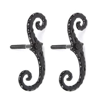 SCROLL TIE BACK W/LAG  6 3/4 LONGimage