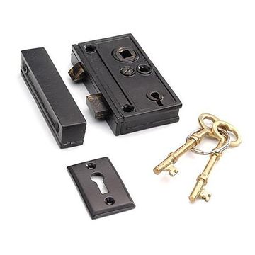 BPC IRON SCREEN DOOR RIM LOCK W/STRIKE PLATEimage