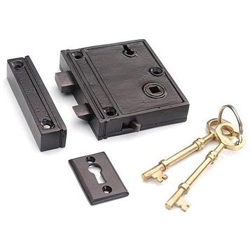 BPC IRON RIM LOCK W/STRKE PLATEimage