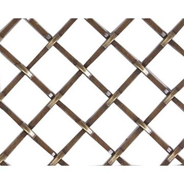 18X24 ANTQ. BRASS GRILL 1/2 GRILLE OPENINGimage