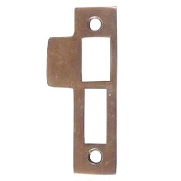 SM ANTQ BRASS DEADBOLT STYLE STRIKE PLATEimage