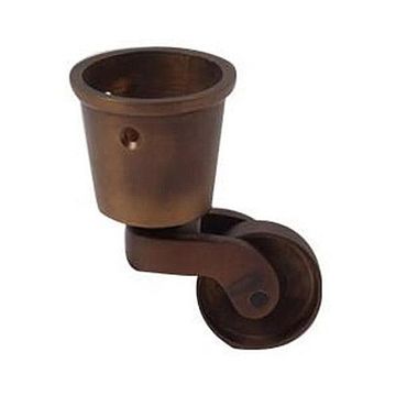 ANTIQUE BRASS ROUND CUP CASTERimage