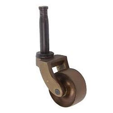 ANTQ BRASS 1 1/4 SWIVEL WHEEL CASTERimage