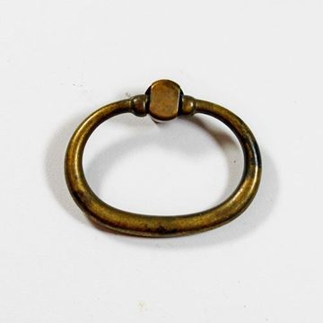 2 OVAL RING PULL- DISTRESSED ANTIQUE BRASSimage