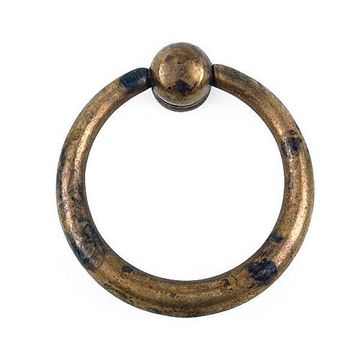 1 9/16 RING PULL-- DISTRESSED ANTIQUE BRASSimage