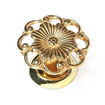 CAST BRASS ORNATE KNOBimage
