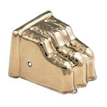 STAMPED BRASS 1 1/4 OL LION CLAW FOOT TOE CAPimage