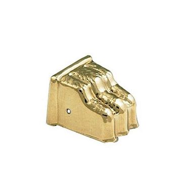 STAMPED BRASS 1 7/8 OL LION CLAW FOOT TOE CAPimage