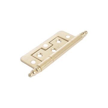 3 BRASS NON-MORTISE HINGES W/FINIALimage