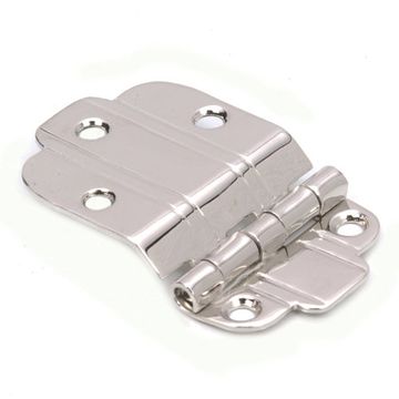 POLISHED NICKEL 3/8 OFF- SET ART DECO HINGEimage