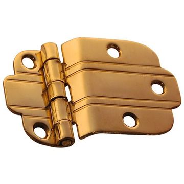 POLISHED BRASS 3/8 OFFSET ART DECO HINGEimage