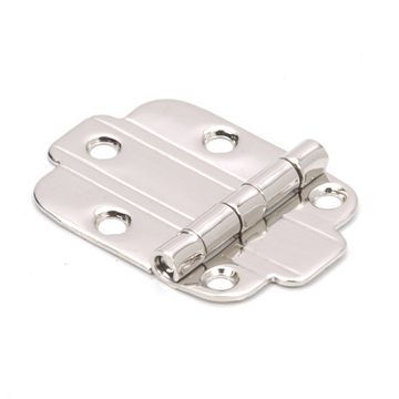 PL NICKEL FLUSH MOUNTING ART DECO HINGEimage