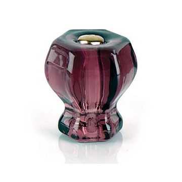 PURPLE 1 3/16 HEX GLASS KNOBimage