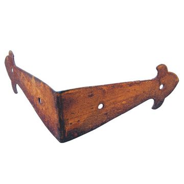 4 RUST STAMPED IRON TRUNK CORNERimage