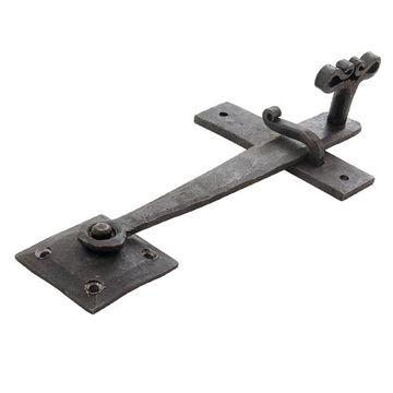 OIL BLK IRON LATCH SET HAND FORGED 9 X 4 1/4image
